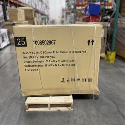 DALLAS LOCATION - Husky Heavy-Duty 52 in. W x 20 in. D 9-Drawer Rolling Tool Cabinet in Textured Red