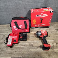 HOUSTON LOCATION - AS-IS (APPEARS LIKE NEW) Milwaukee M18 1/2 in. Cordless Brushless High Torque Impact Wrench Kit (Battery & Charger)