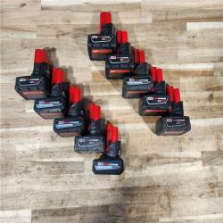 HOUSTON LOCATION - AS-IS MILWAUKEE BATTERY PACK QTY - 10