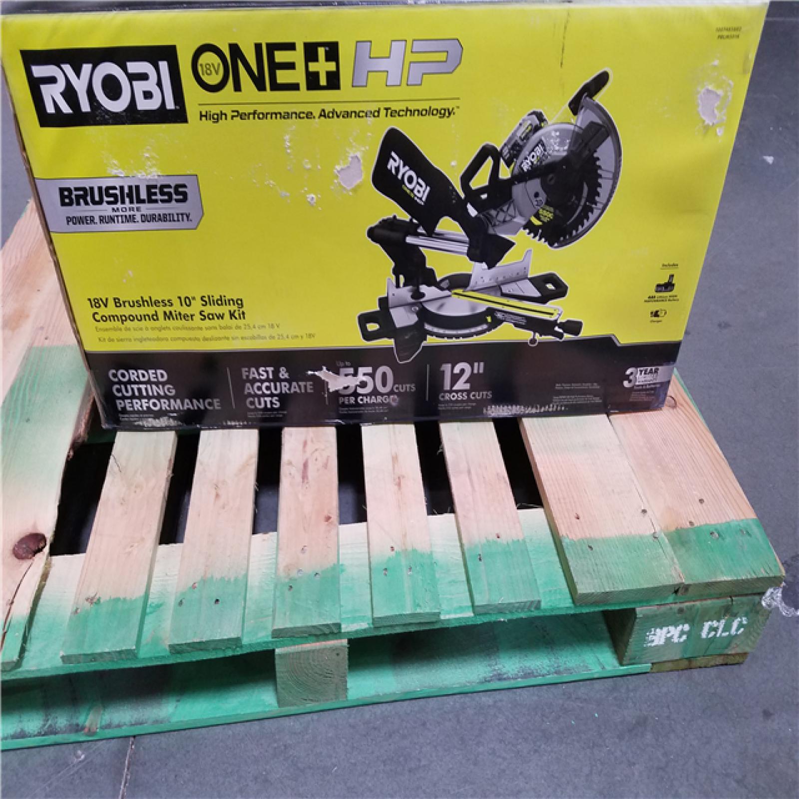 California NEW Ryobi One+ 18V Brushless 10 Sliding Compound Miter Saw Kit