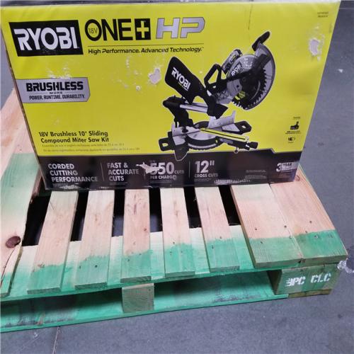 California NEW Ryobi One+ 18V Brushless 10 Sliding Compound Miter Saw Kit