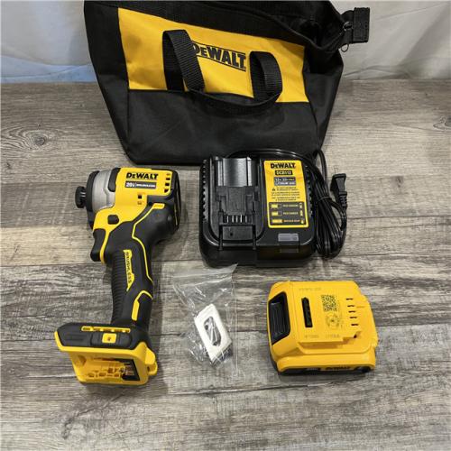 AS-IS DEWALT Atomic 20V Max Lithium-Ion Brushless Cordless Compact 1/4 in. Impact Driver Kit