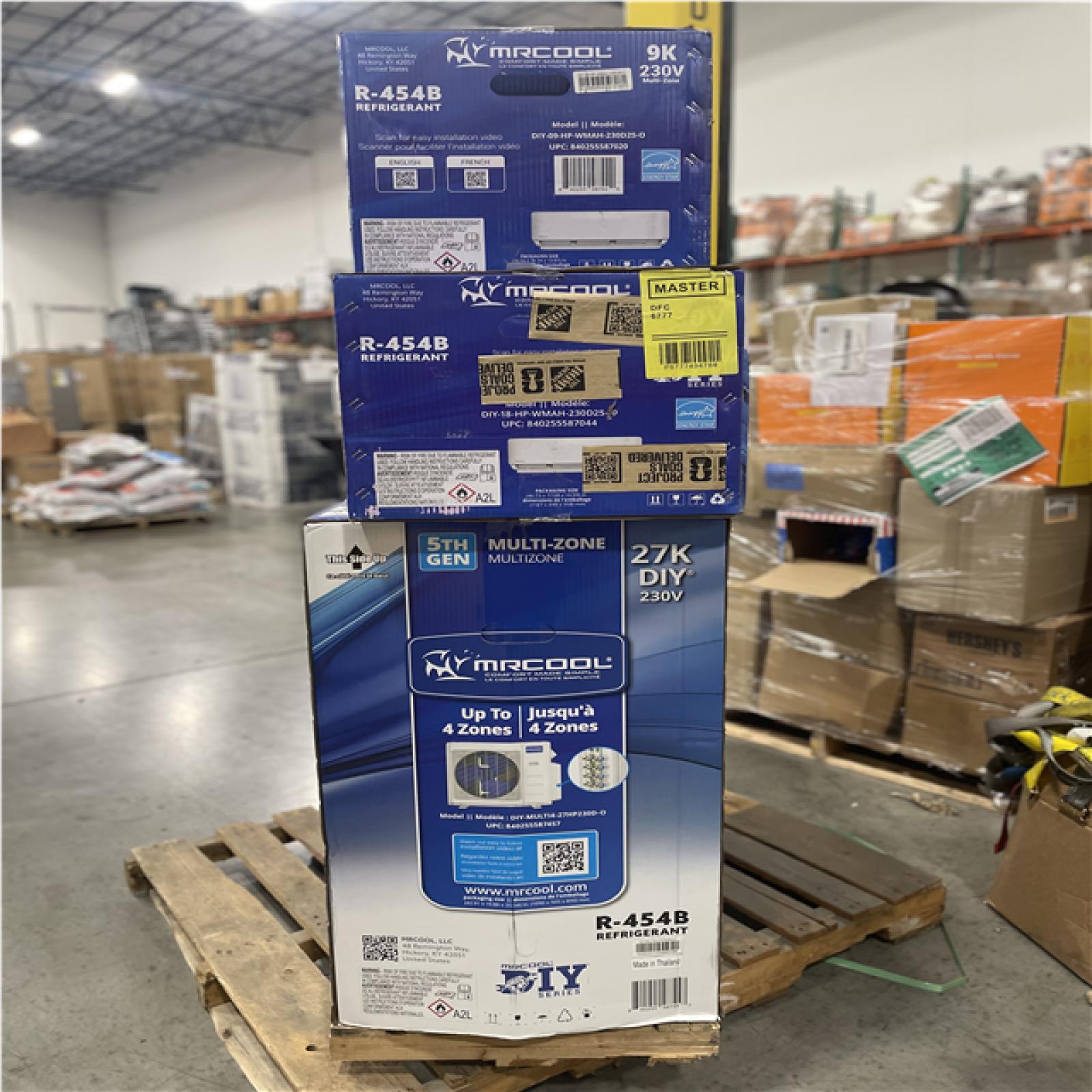 DALLAS LOCATION- MR. COOL 5th Gen 27 000 BTU 2.25 Ton 2 Zone 23 SEER2 Ductless Mini Split AC & Heat Pump with 9K  18K