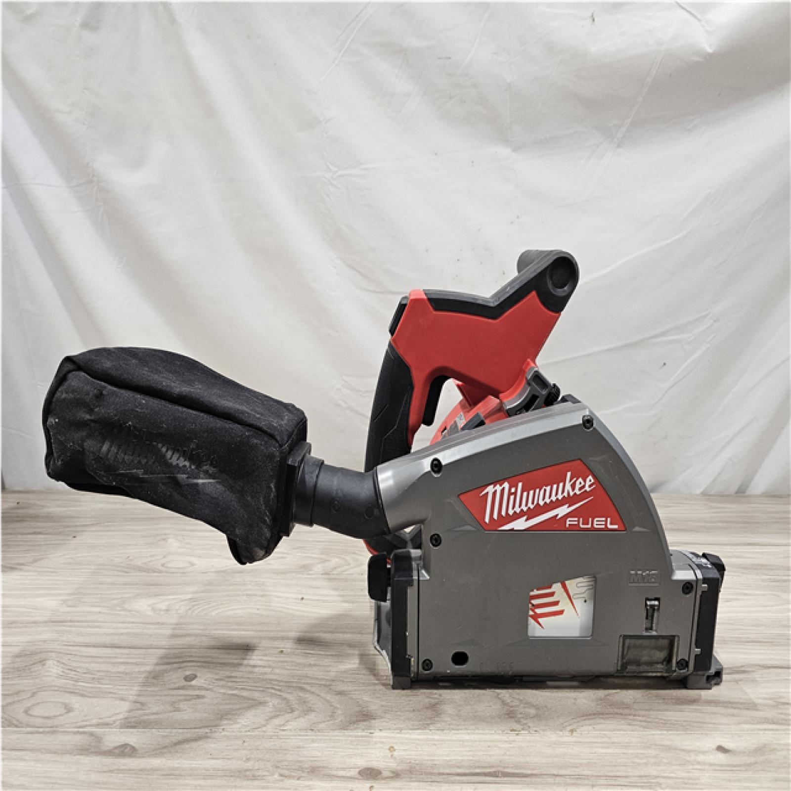 AS-IS Milwaukee FUEL 18V Lithium-Ion Cordless Brushless 6-1/2 in. Plunge Cut Track Saw (Tool-Only)