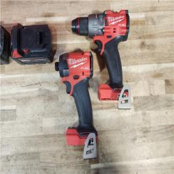 HOUSTON LOCATION - AS - IS Milwaukee 2 Tool Combo Kit W/ (2) Battery & Charger