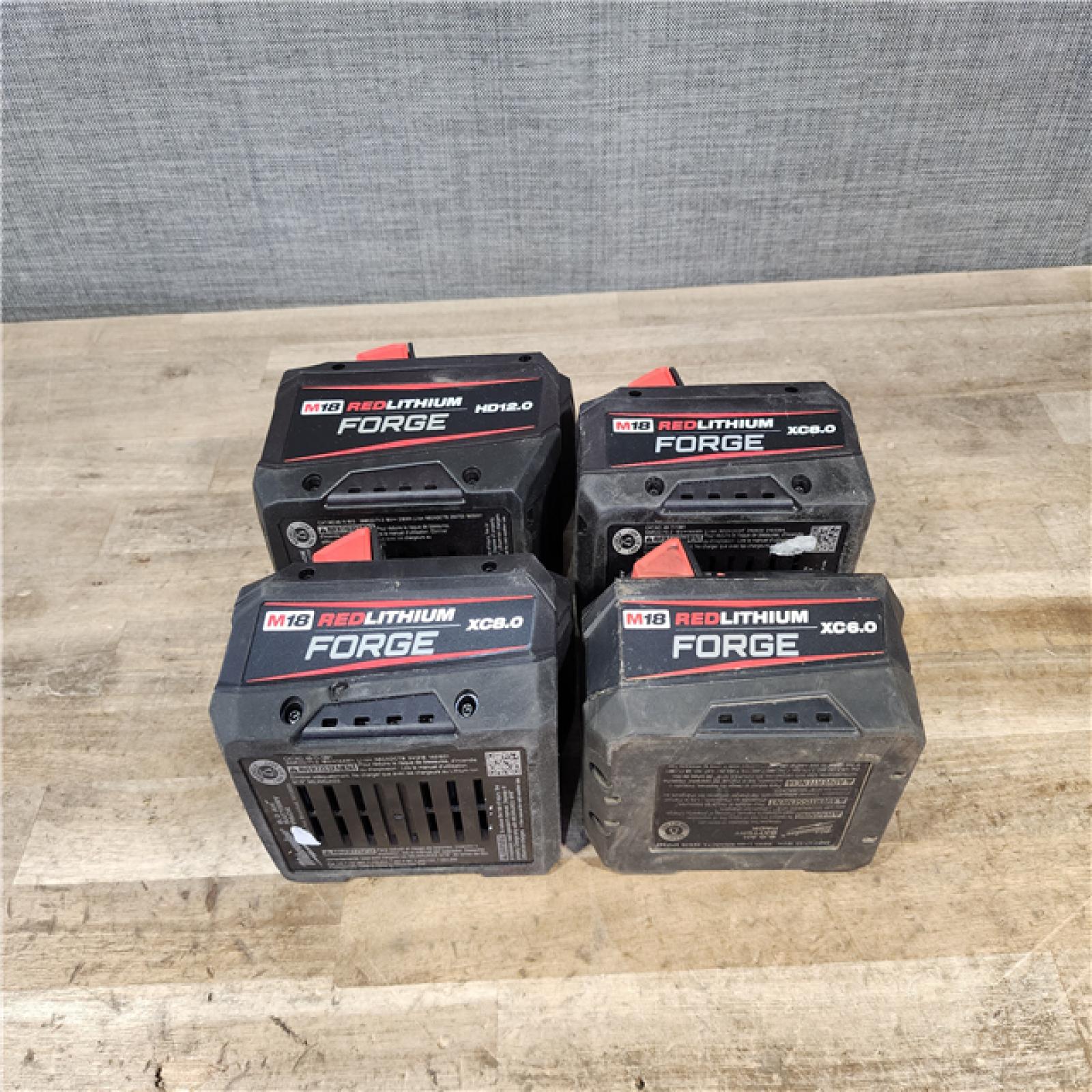 HOUSTON LOCATION - AS-IS MILWAUKEE FORGE BATTERY PACK QTY - 4