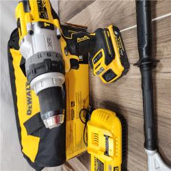 AS-IS DEWALT 20V XR Lithium-Ion Cordless Hammer Drill Kit with 8.0 Ah Battery, Charger and Kit Bag