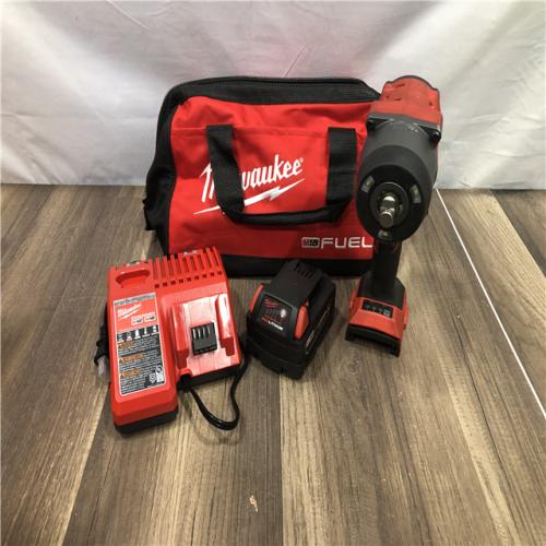 AS-IS Milwaukee  FUEL 18V Lithium-Ion Brushless Cordless 1/2 in. Impact Wrench w/Friction Ring Kit