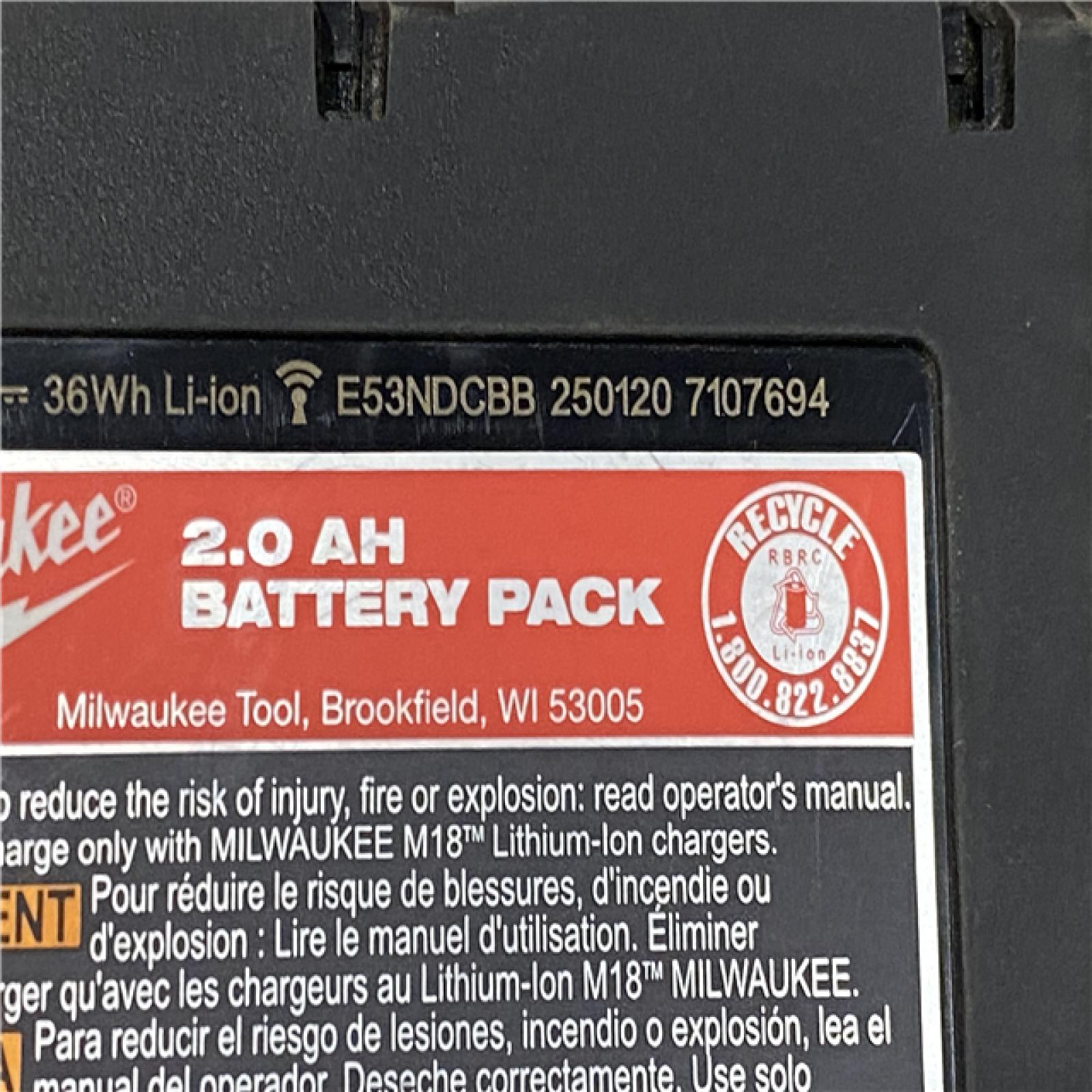 AS-IS Milwaukee 18V Lithium-Ion Brushless Cordless Compact Drill/Impact Combo Kit