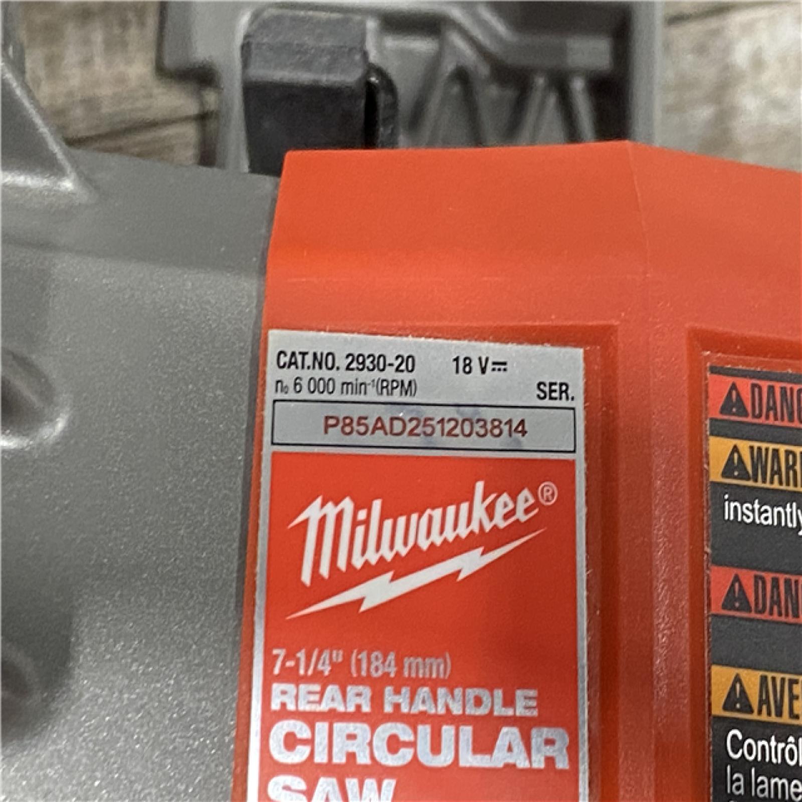 AS-IS Milwaukee FUEL 18V Lithium-Ion Cordless 7-1/4 in. Rear Handle Circular Saw (Tool-Only)