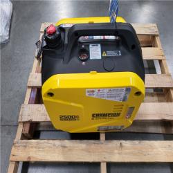 CALIFORNIA AS-IS NEW CHAMPION DUAL FUEL 2500 STARTING WATT/ 1850 RUNNING WATT INVERTER GENERATOR