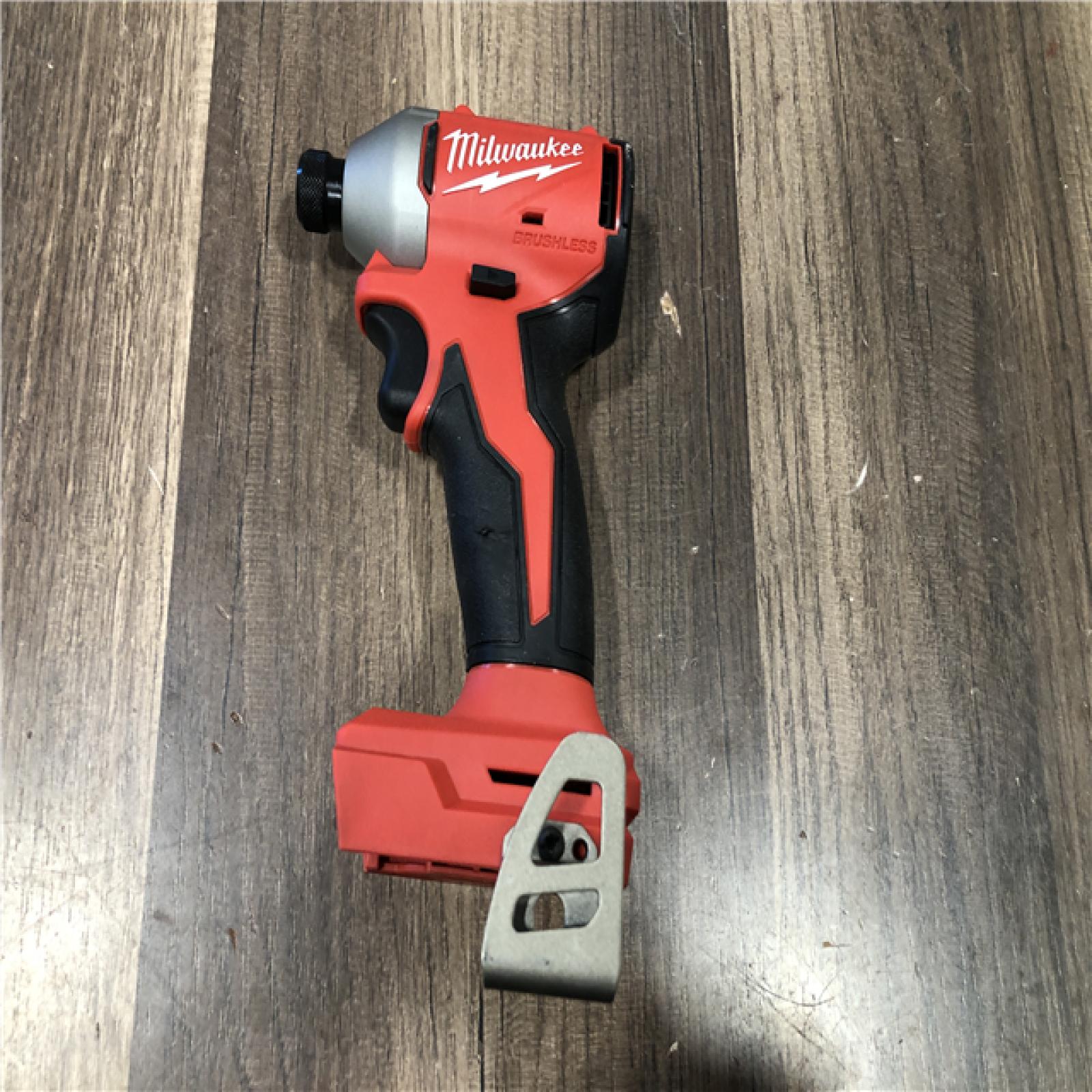 AS-IS Milwaukee M18 18V Lithium-Ion Brushless Cordless 1/4 in. Compact Impact Driver (Tool Only)