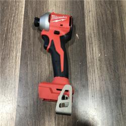 AS-IS Milwaukee M18 18V Lithium-Ion Brushless Cordless 1/4 in. Compact Impact Driver (Tool Only)