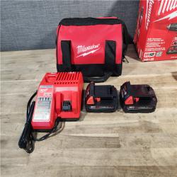 HOUSTON LOCATION - AS-IS Milwaukee 18V Cordless Brushed 2-Tool Drill/Driver and Impact Driver Kit