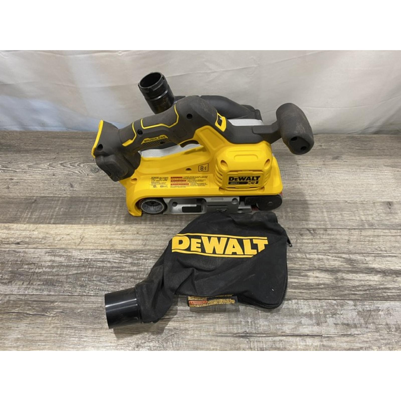 AS-IS DEWALT 20V MAX* XR Brushless Cordless Belt Sander (Tool-Only)