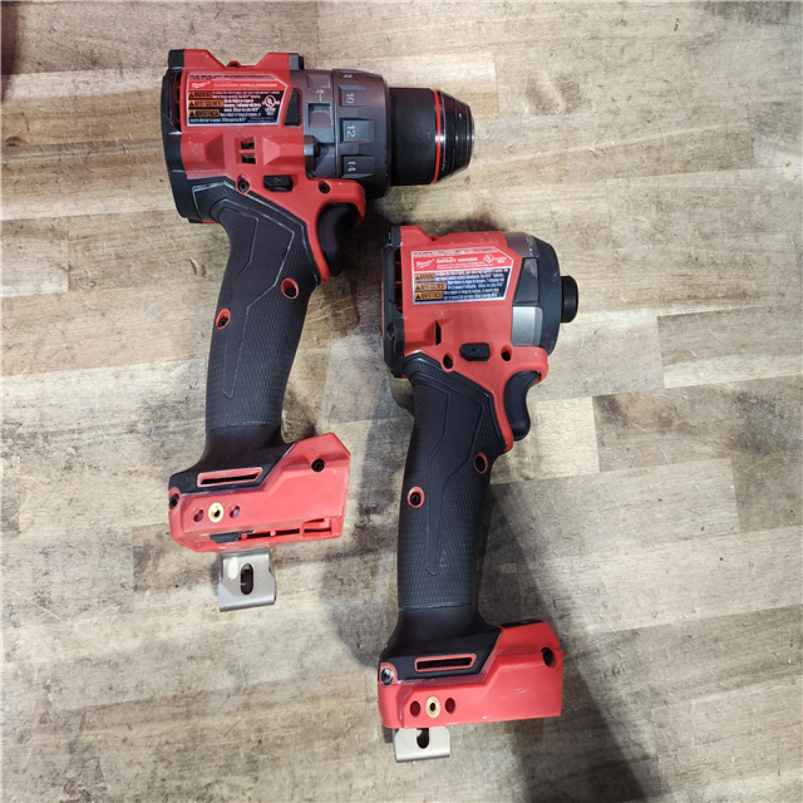 HOUSTON LOCATION - AS-IS Milwaukee  FUEL 18V Lithium-Ion Brushless Cordless Hammer Drill and Impact Driver Combo Kit