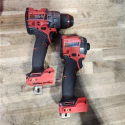 HOUSTON LOCATION - AS-IS Milwaukee  FUEL 18V Lithium-Ion Brushless Cordless Hammer Drill and Impact Driver Combo Kit