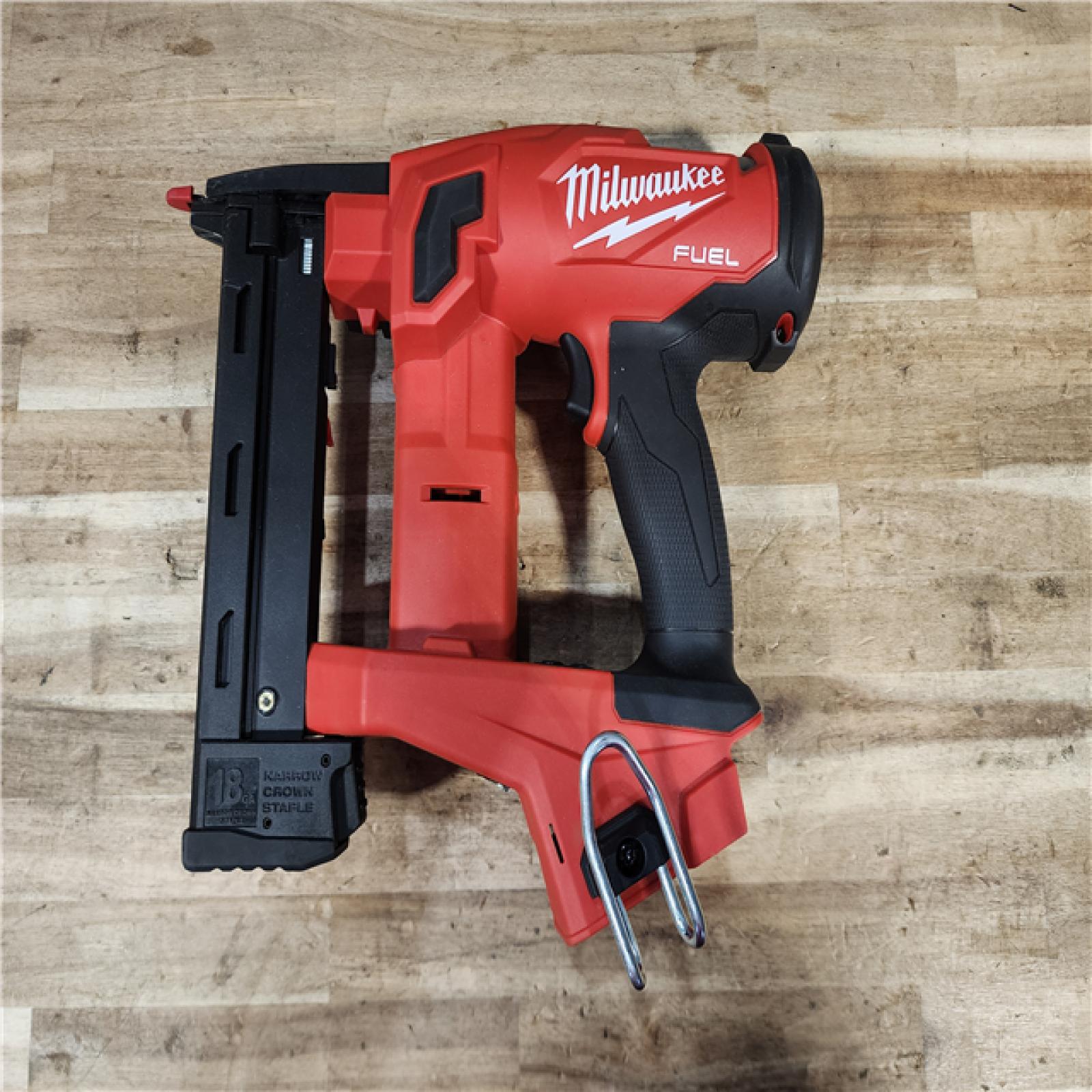 HOUSTON LOCATION - AS-IS Milwaukee FUEL 18-Volt Lithium-Ion Brushless Cordless 18-Gauge 1/4 in. Narrow Crown Stapler (Tool-Only)