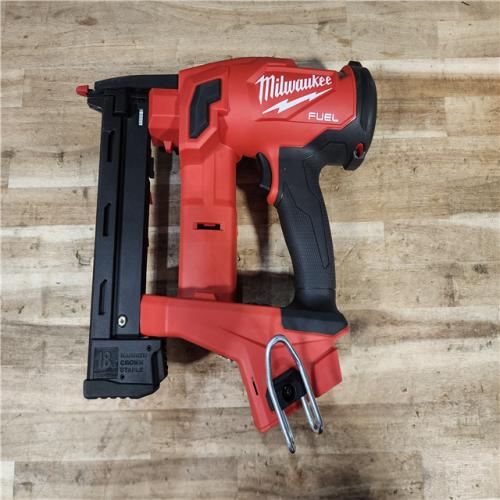 HOUSTON LOCATION - AS-IS Milwaukee FUEL 18-Volt Lithium-Ion Brushless Cordless 18-Gauge 1/4 in. Narrow Crown Stapler (Tool-Only)