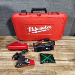 Houston Location AS-IS Milwaukee 12-Volt Lithium-Ion Cordless Green 250 ft. 3-Plane Laser Level Kit