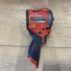 AS-IS Milwaukee FUEL 12V Li-Ion Brushless Cordless Stubby 3/8 in. Impact Wrench Kit