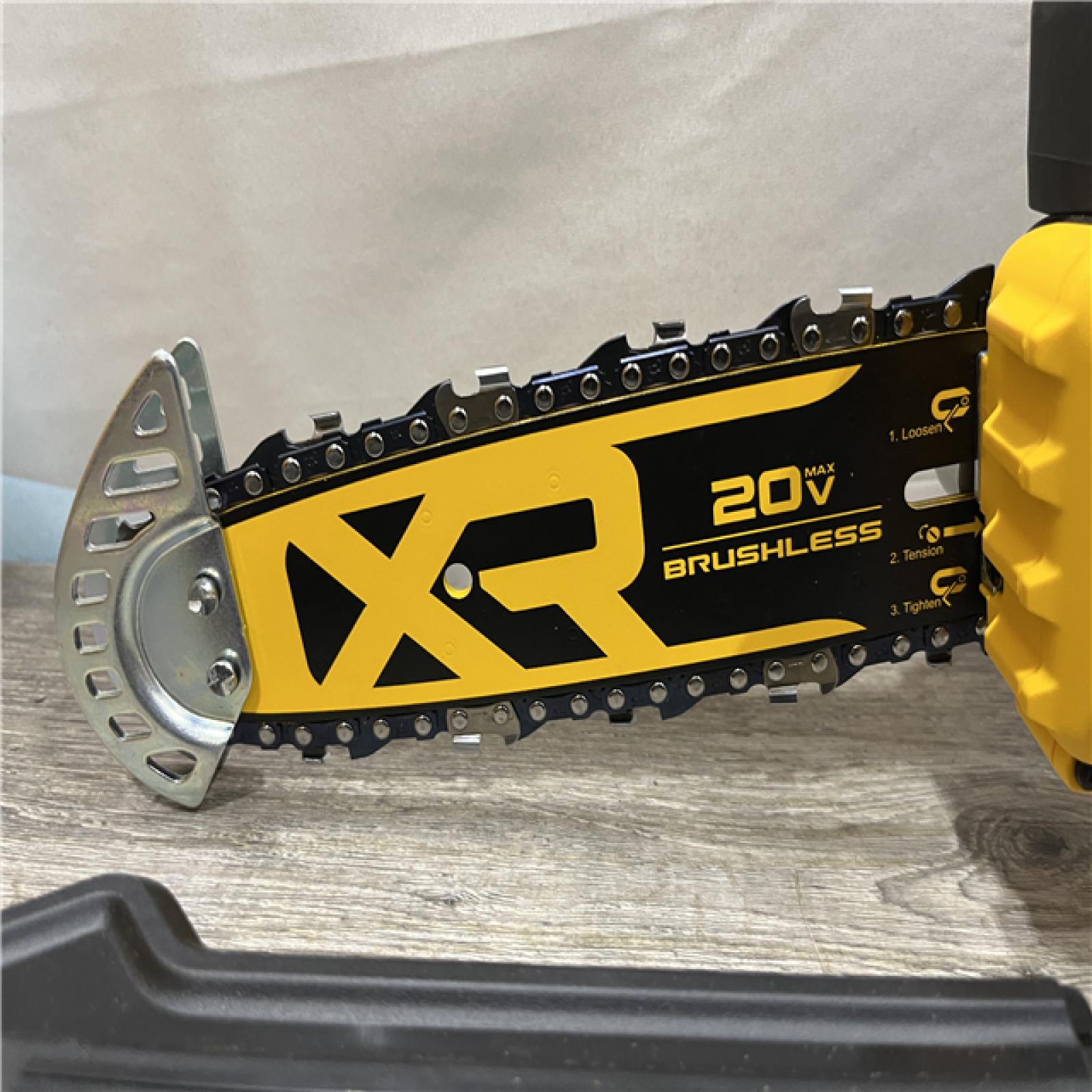 AS-IS DEWALT 20V MAX 8 in. Brushless Cordless Battery Powered Pruning Chainsaw (Tool Only)