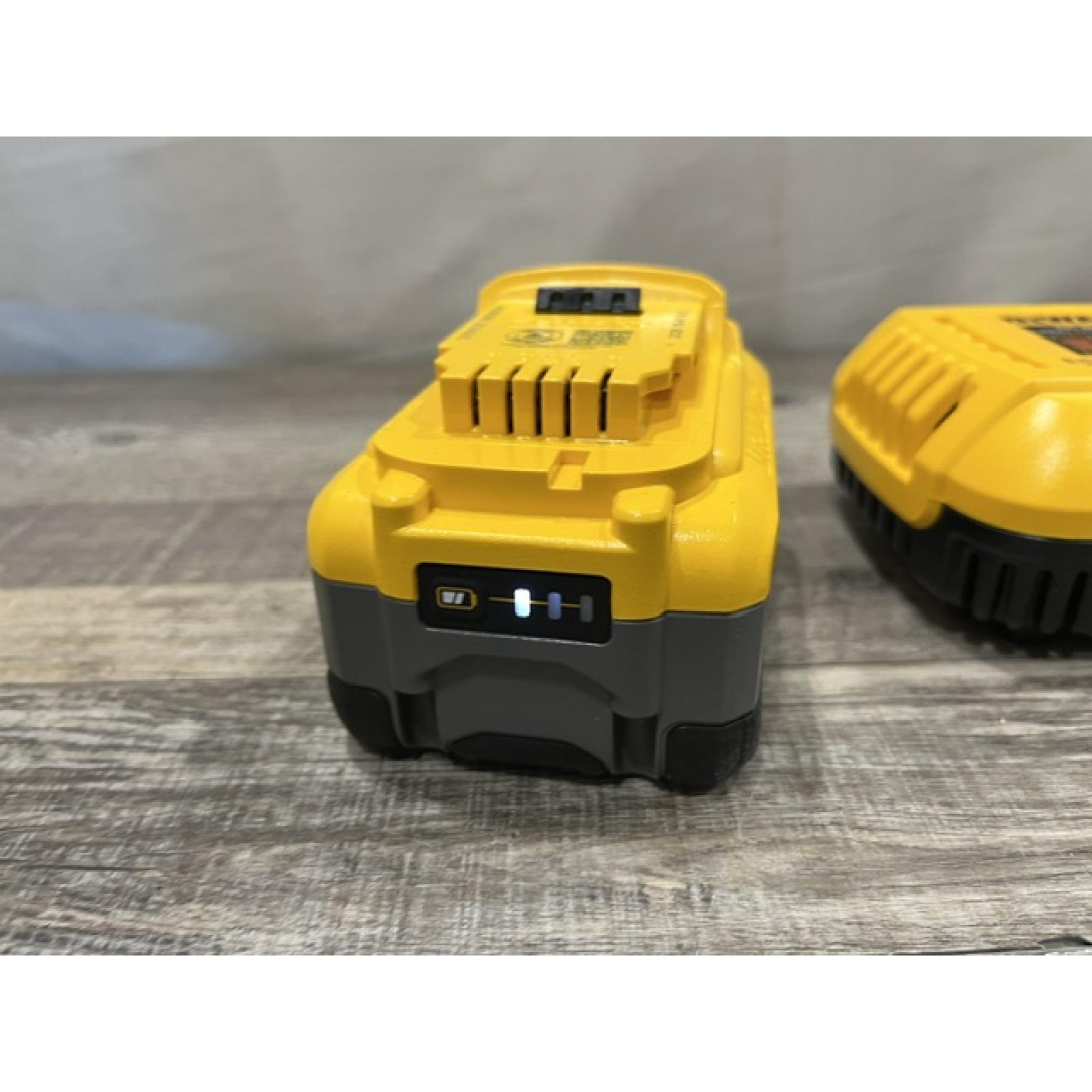 AS-IS DEWALT 20V MAX XR Power-Pack Lithium-Ion Starter Kit with 8. 0Ah Battery and Charger