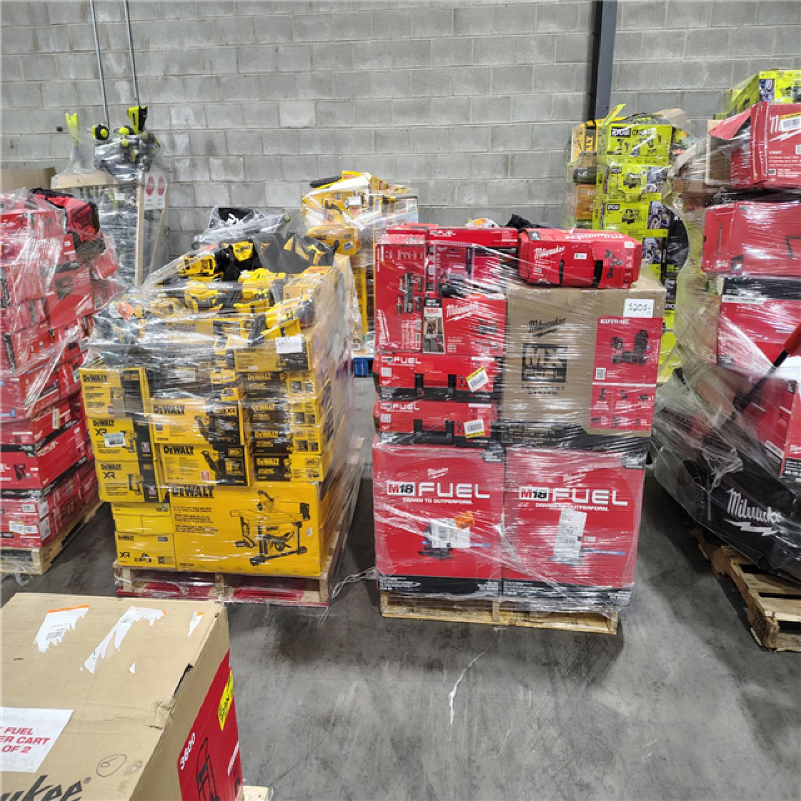 Pittston Location As-Is Power Tools Partial Truckload (13 Pallets) 5205-A