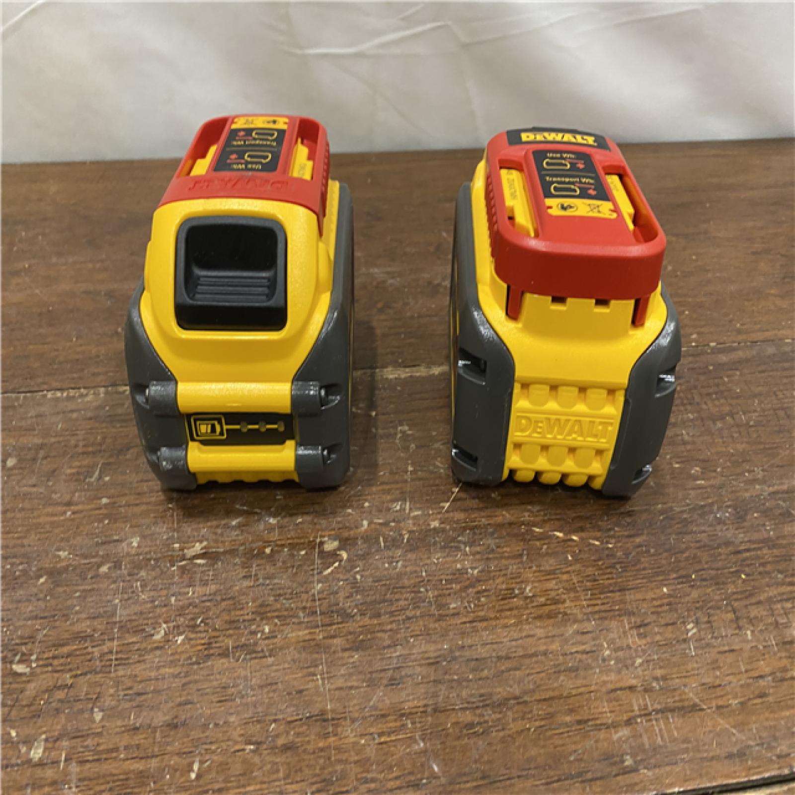 AS-IS DEWALT FLEXVOLT 20V/60V MAX Lithium-Ion 6.0Ah Battery Pack (2 Pack)