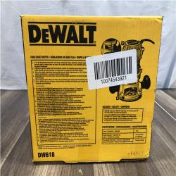 NEW- DEWALT 12 Amp Corded 2-1/4 Horsepower Electronic Variable Speed Fixed Base Router with Soft Start