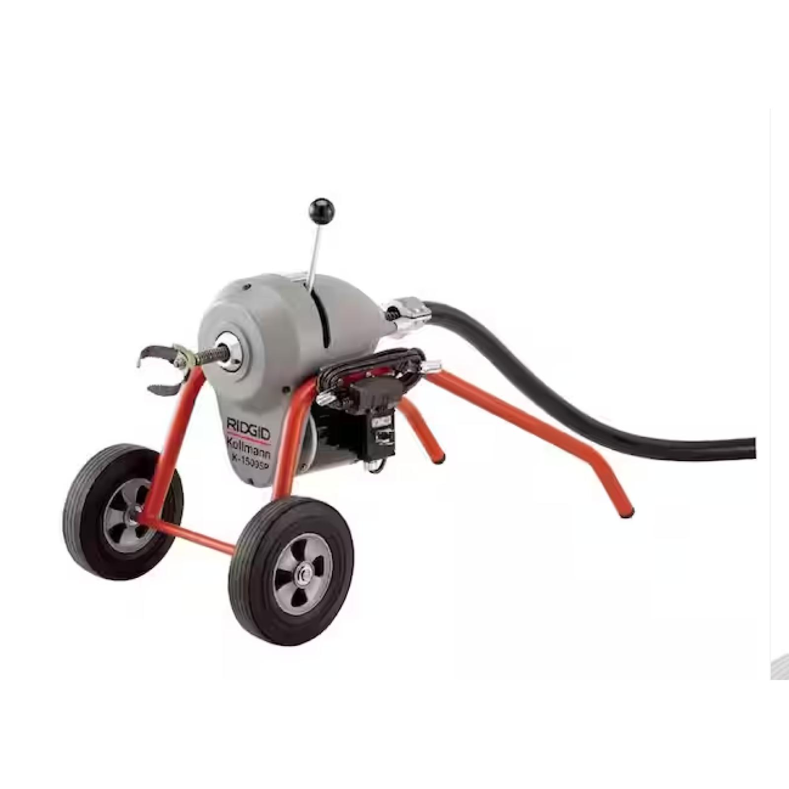 NEW! - RIDGID K1500SP-B 120-V Drain-Cleaning Machine for 2-10 in. Lines with 150 ft. C-14 Cable  A-34-15 Rear Guide Hose  and A-1 Mitt