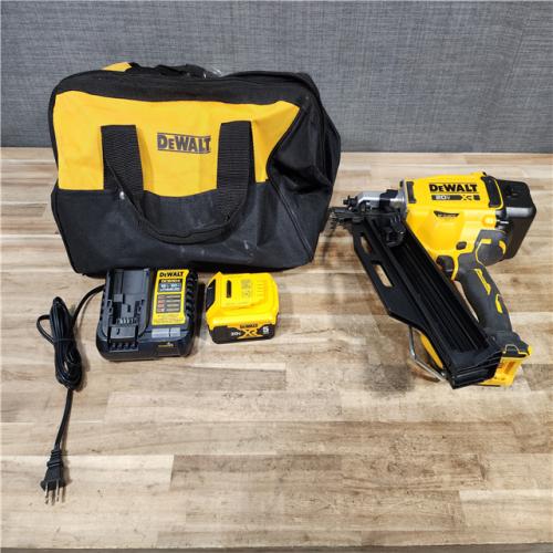 HOUSTON LOCATION - AS-IS DEWALT 20-Volt 21° Cordless Framing Nailer W/ BATTERY & CHARGER