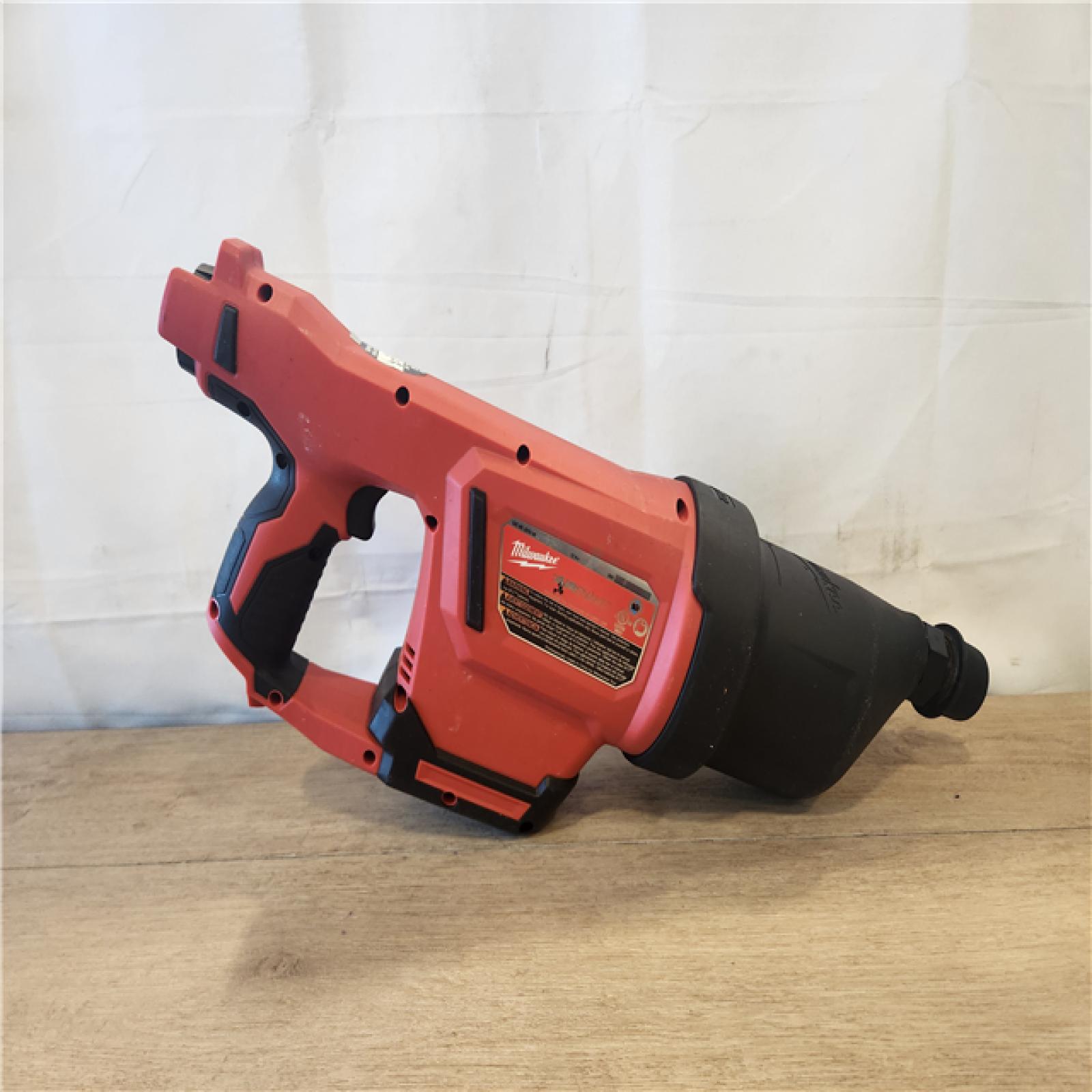 AS-IS- Milwaukee 12-Volt Lithium-Ion Cordless Drain Cleaning Airsnake Air Gun Kit