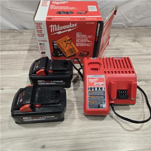 AS-IS Milwaukee 18-Volt Lithium-Ion High Output Starter Kit with Two 6.0 Ah Battery and Charger