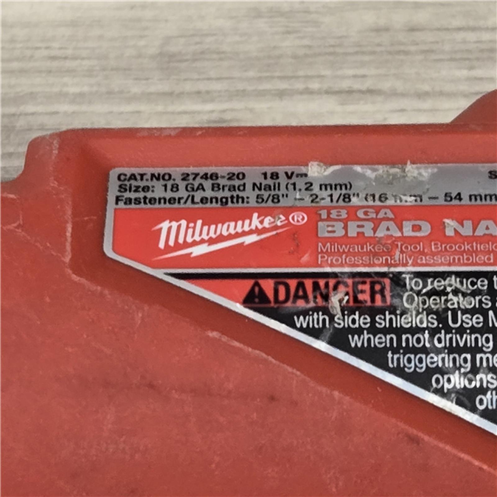 AS-IS Milwaukee M18 FUEL 18 Gauge Brad Nailer (TOOL ONLY)