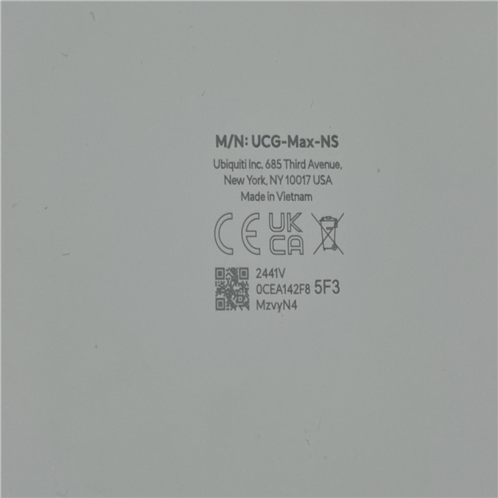 AS-IS Ubiquiti Cloud Gateway Max - (UCG-Max) (No Storage)