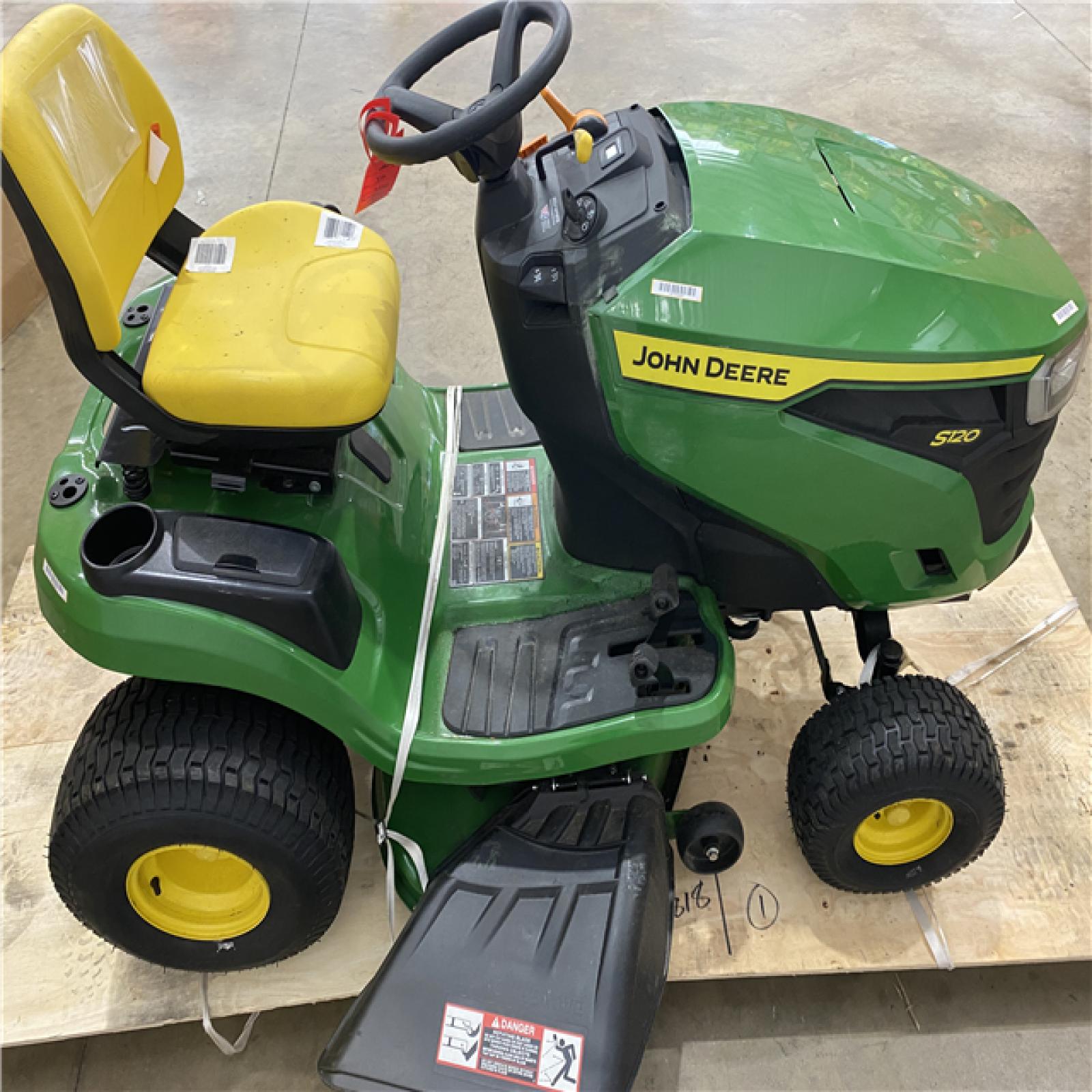 Houston Location - AS-IS Outdoor Power Equipment JOHN DEERE S120 SIT DOWN MOWER