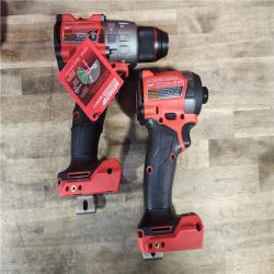 HOUSTON LOCATION - AS-IS (APPEARS LIKE NEW) MILWAUKEE FUEL 18V Lithium-Ion Brushless Cordless Hammer Drill and Impact Driver Combo Kit (2-Tool) with 2 Batteries