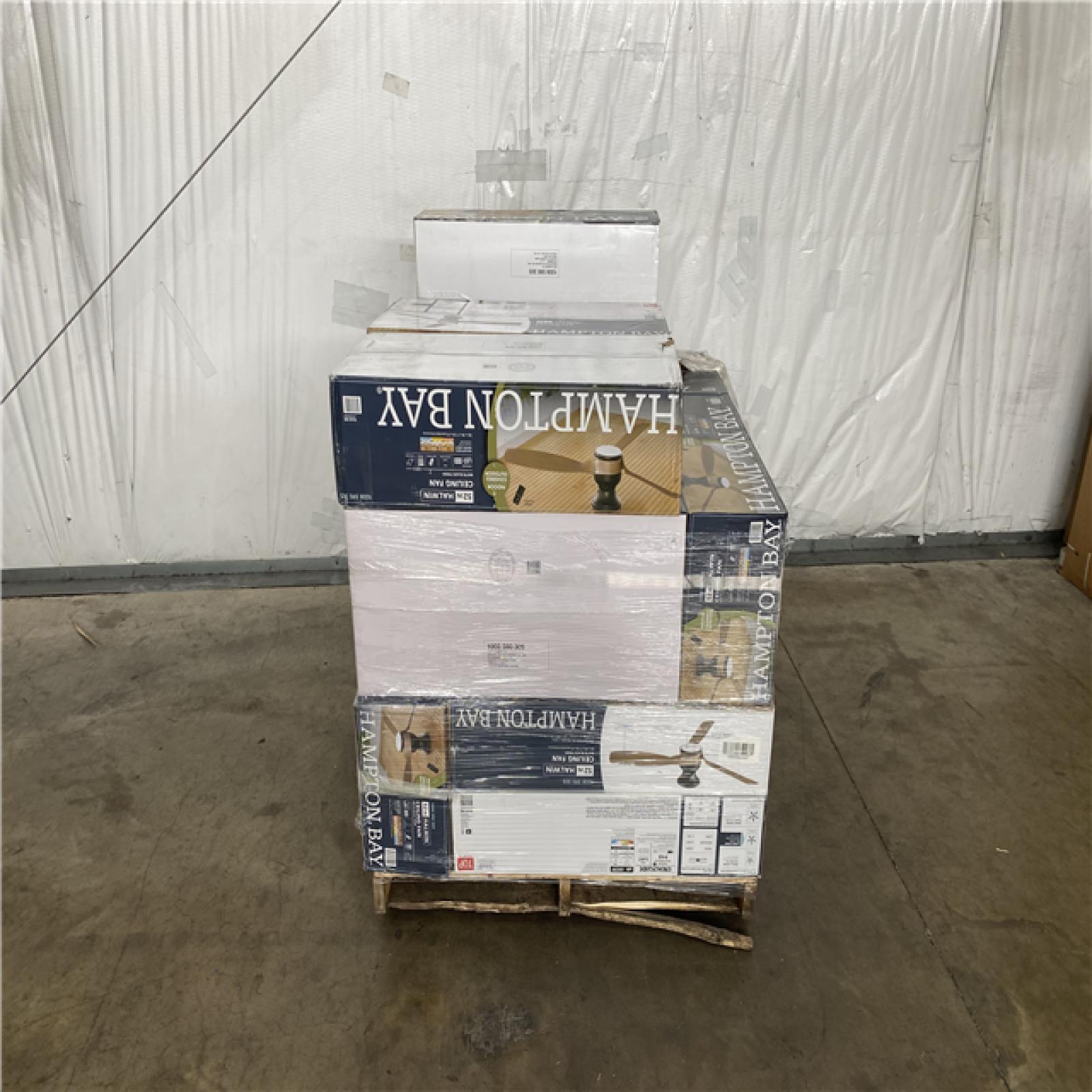 Houston Location AS IS - Home Improvement Pallet Hampton Bay 52 inch Ceiling Fan