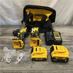 AS-IS DEWALT ATOMIC 20V MAX Lithium-Ion Cordless 2-Tool Combo Kit