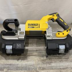 AS-IS DEWALT 20-Volt MAX Lithium-Ion Cordless Brushless Deep Cut Band Saw (Tool-Only)