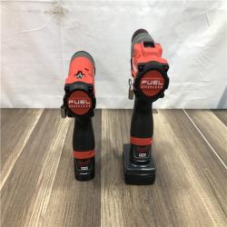 AS-IS Milwaukee FUEL 12-Volt Lithium-Ion Brushless Cordless Hammer Drill and Impact Driver Combo Kit