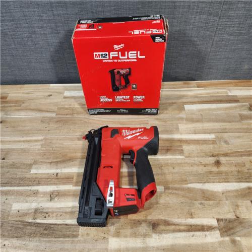 HOUSTON LOCATION - AS-IS Milwaukee FUEL 12-Volt Lithium-Ion Brushless Cordless 18-Gauge 1-1/2 in. Compact Brad Nailer (Tool Only)