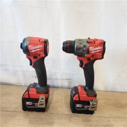 AS-IS- Milwaukee FUEL 18V Lithium-Ion Brushless Cordless Hammer Drill and Impact Driver Combo Kit