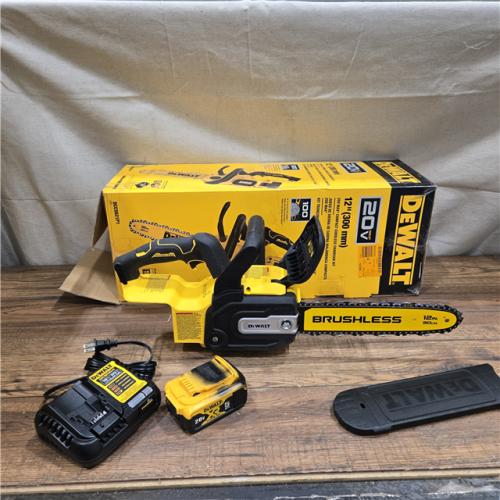 AS-IS DEWALT 20V MAX Compact 12 Brushless Cordless Chainsaw Kit