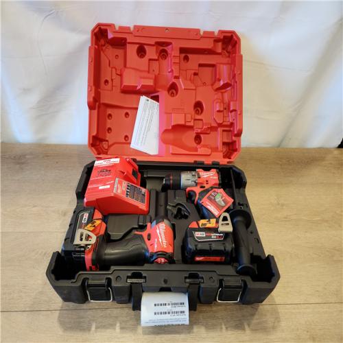 AS-IS- Milwaukee FUEL 18V Lithium-Ion Brushless Cordless Hammer Drill and Impact Driver Combo Kit