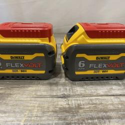 AS-IS DEWALT FLEXVOLT 20V/60V MAX Lithium-Ion 6.0Ah Battery Pack (2 Pack)