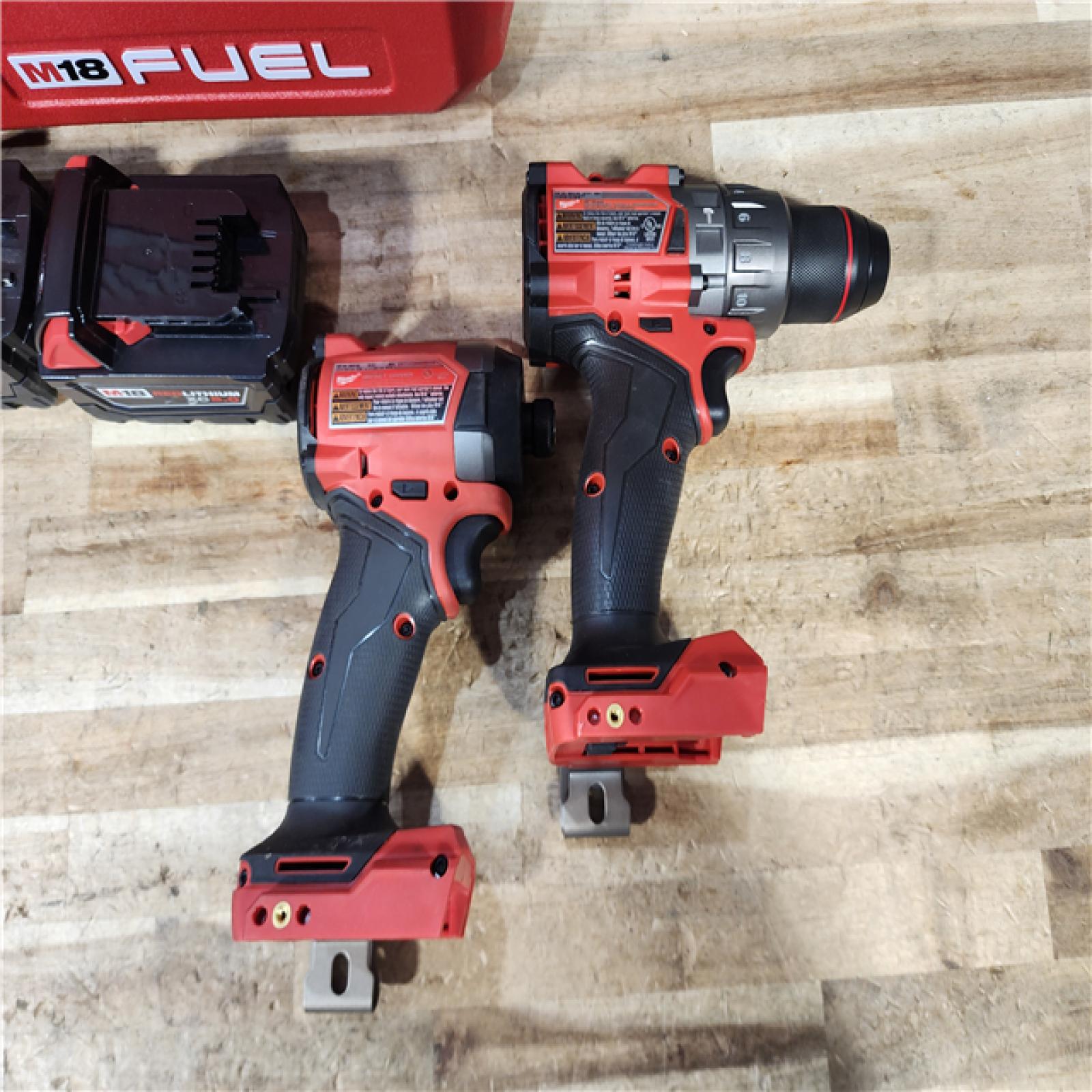 HOUSTON LOCATION - AS - IS Milwaukee FUEL 18V Lithium-Ion Brushless Cordless Hammer Drill and Impact Driver Combo Kit