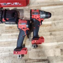 HOUSTON LOCATION - AS - IS Milwaukee FUEL 18V Lithium-Ion Brushless Cordless Hammer Drill and Impact Driver Combo Kit