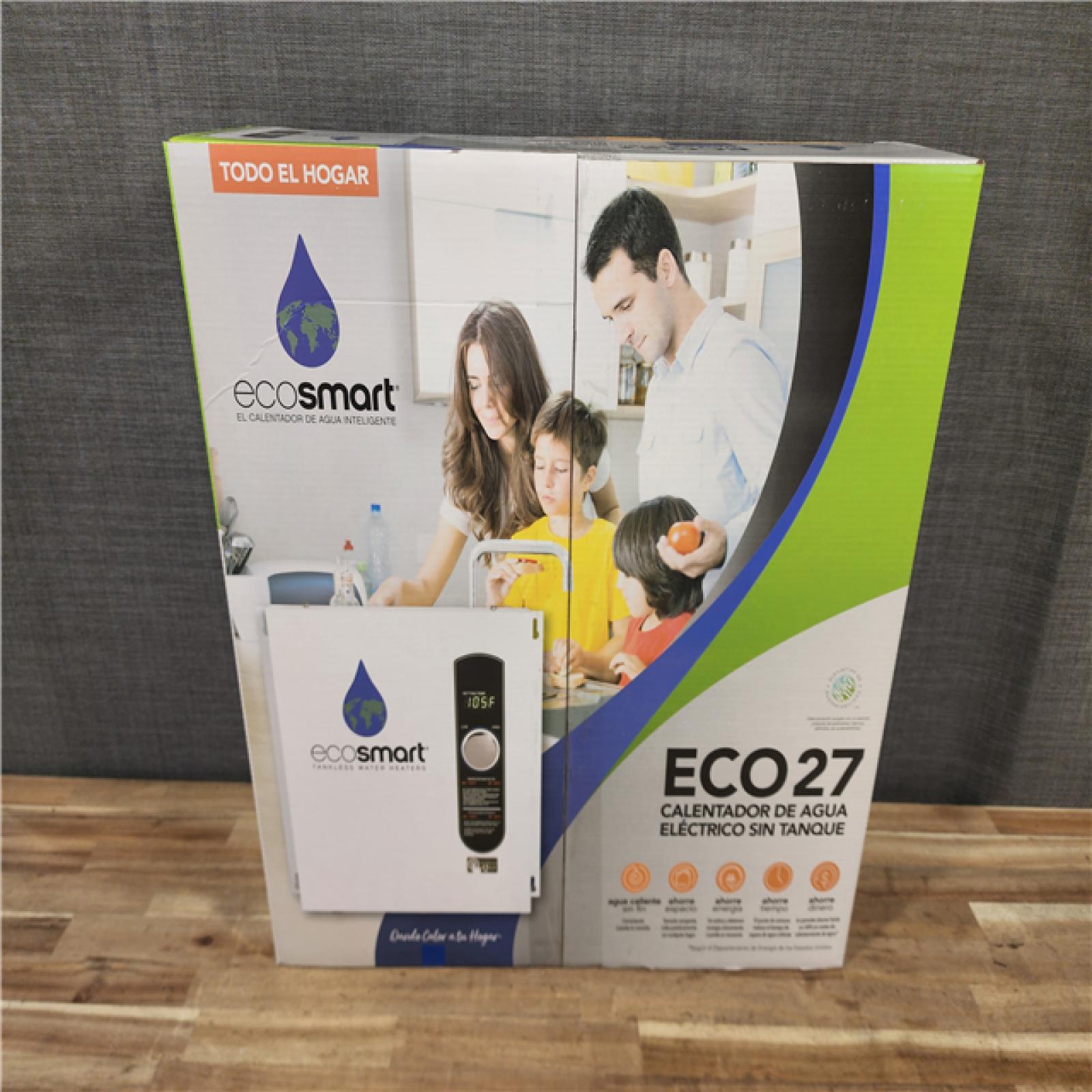 HOUSTON LOCATION - AS-IS (NEW) ECO27 TANKLESS ELECTRIC WATER HEATER
